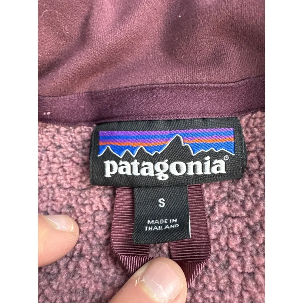 Patagonia Better Sweater Pullover Women's‎ Small Purple Fleece 1/4 Zip Mock Neck